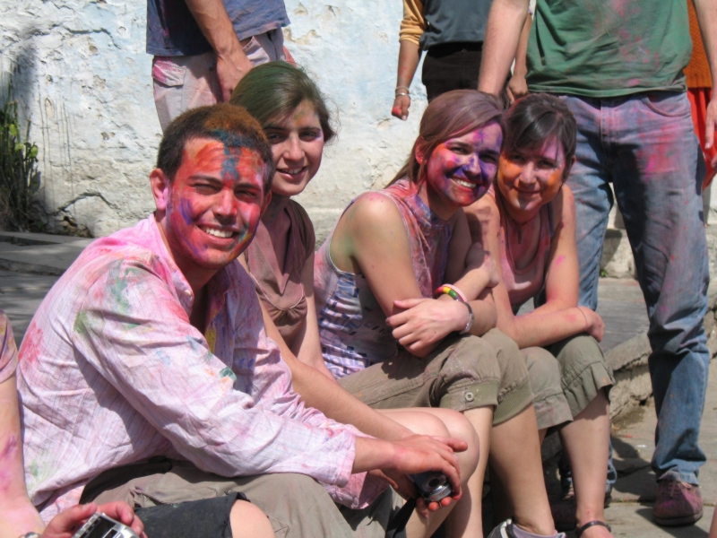 Happy Holi. Udaipur. Rajasthan, India