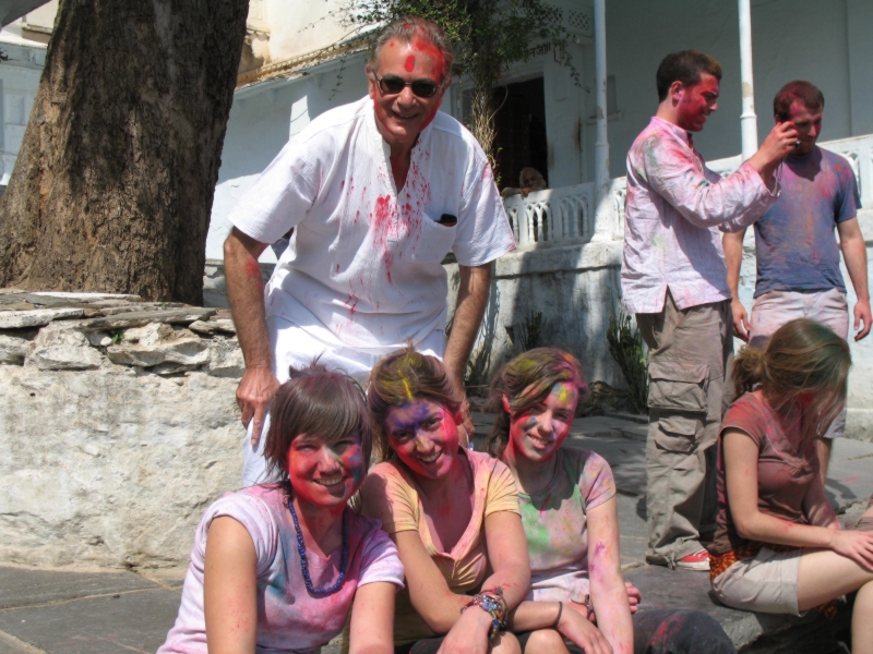 Happy Holi. Udaipur. Rajasthan, India