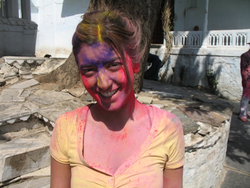 Happy Holi. Udaipur. Rajasthan, India