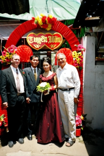 Charles, Bride, Groom, Jan - Wedding Reception - Bien Hoa, Vietnam
