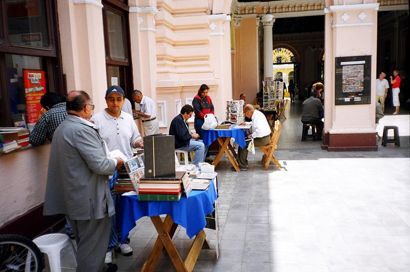 Stamp Trading, Lima, Peru