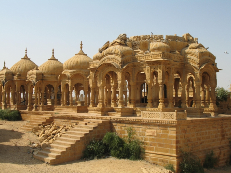  Royal Cenotaphs. Jaisalmer, Rajasthan, India