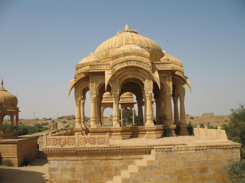  Royal Cenotaphs. Jaisalmer, Rajasthan, India