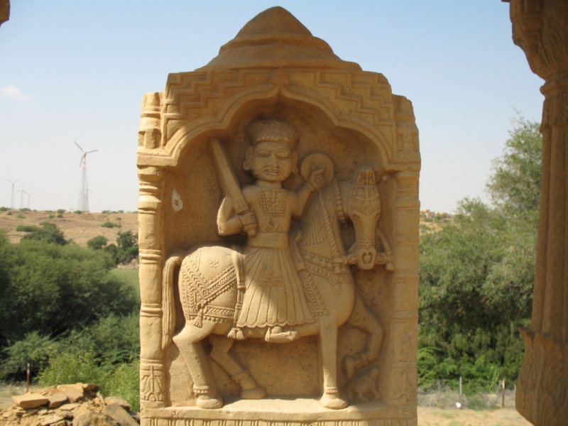  Royal Cenotaphs. Jaisalmer, Rajasthan, India