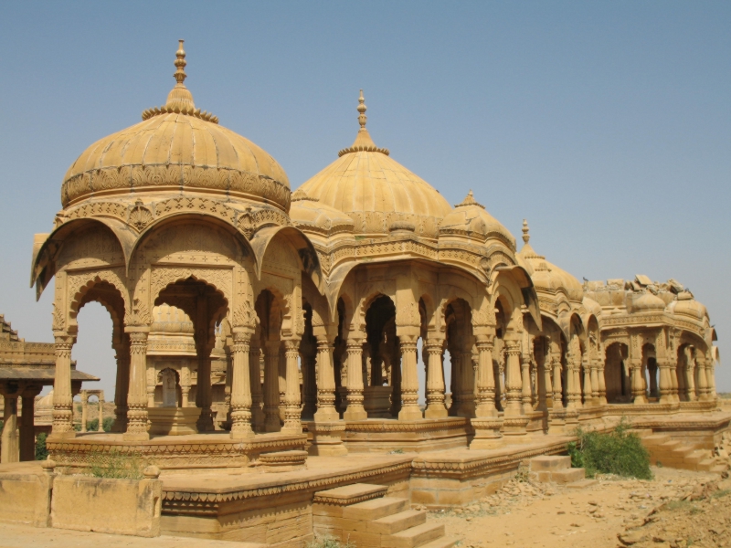  Royal Cenotaphs. Jaisalmer, Rajasthan, India