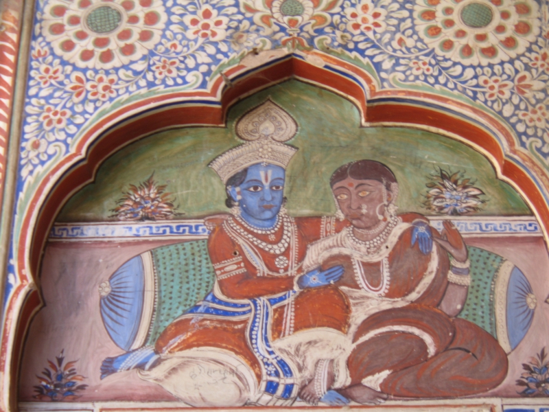 Painted Havelis. Nawalgarh, Rajasthan, India