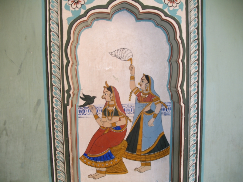 Painted Havelis. Nawalgarh, Rajasthan, India