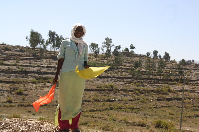 Flag Girl, Northern Ethiopia