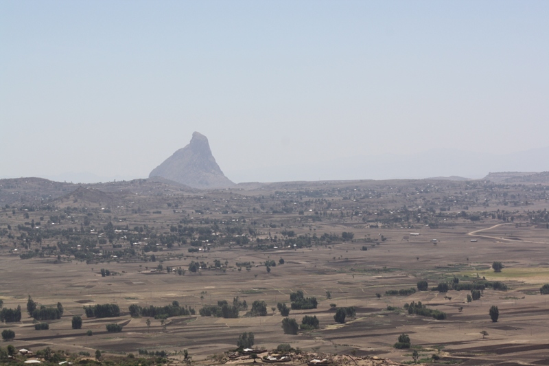 Abba Pentalewon Monastery , View of Axum, Ethiopia