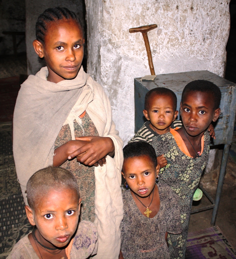 Priest"s Daughters, Tigray, Ethiopia
