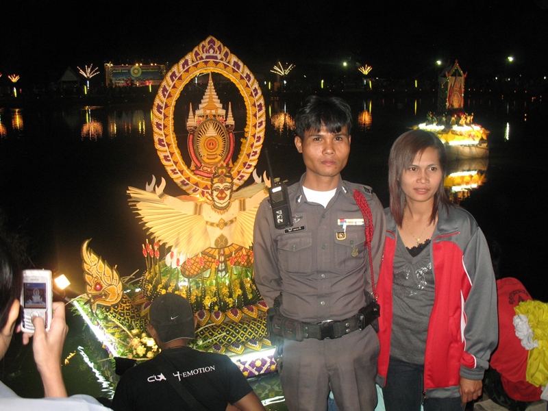 Loy Kratong Festival. Nang Rong, Thailand