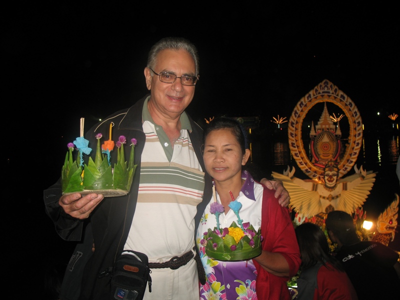 Loy Kratong Festival. Nang Rong, Thailand