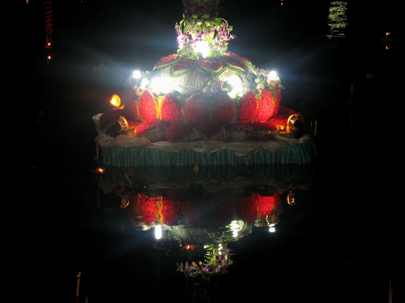 Loy Kratong Festival. Nang Rong, Thailand