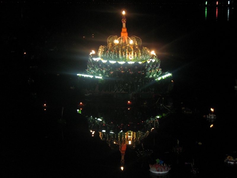 Loy Kratong Festival. Nang Rong, Thailand