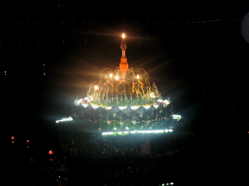 Loy Kratong Festival. Nang Rong, Thailand