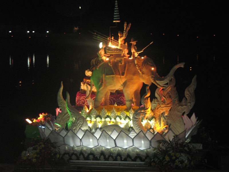 Loy Kratong Festival. Nang Rong, Thailand