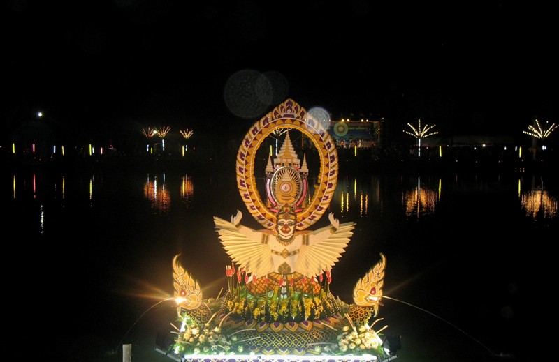 Loy Kratong Festival. Nang Rong, Thailand