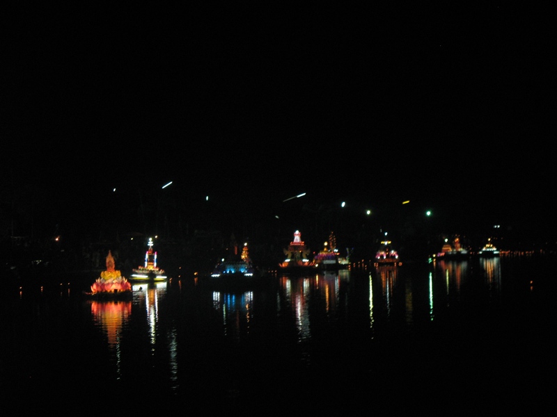 Loy Kratong Festival. Nang Rong, Thailand