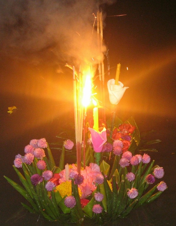 Loy Kratong Festival. Nang Rong, Thailand