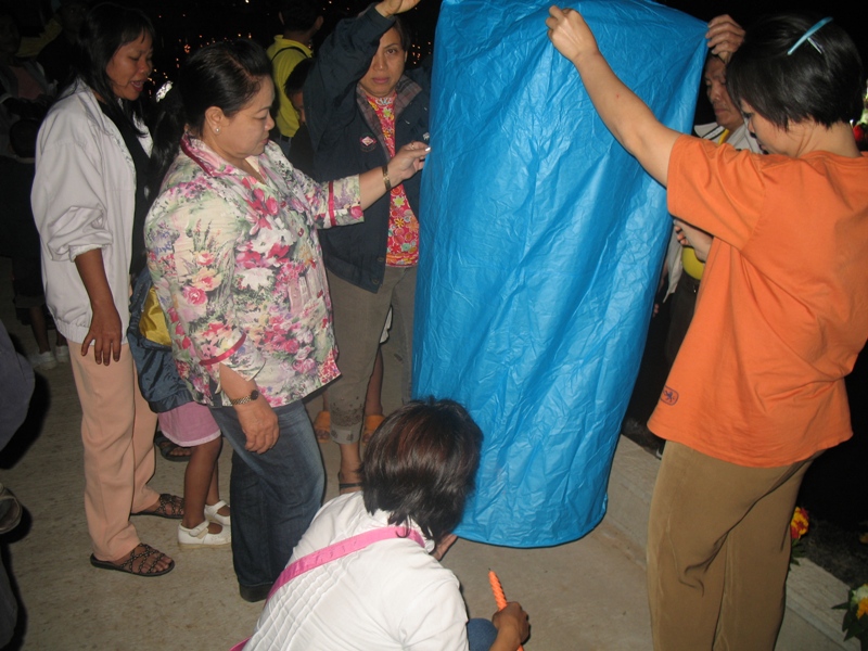 Loy Kratong Festival. Nang Rong, Thailand