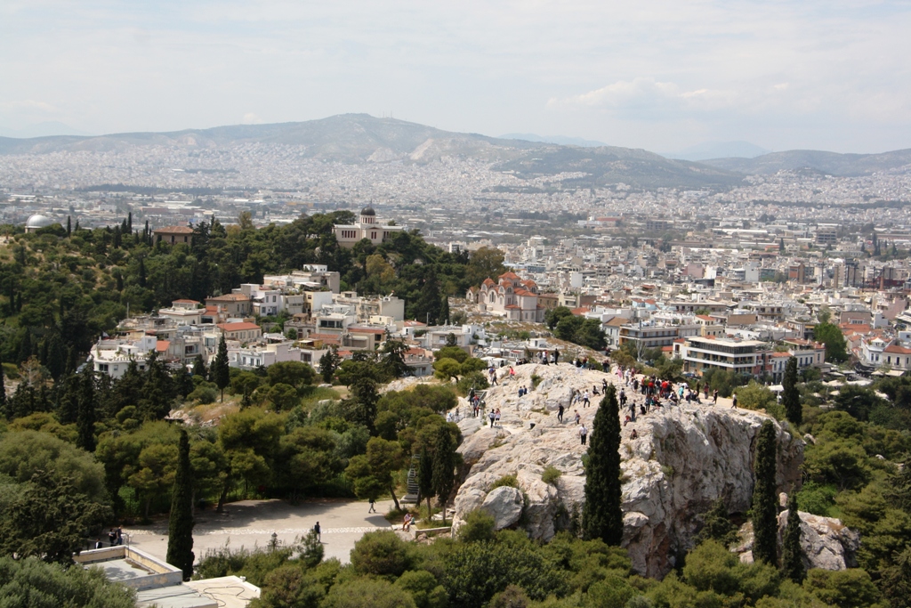 View from the Acropolis, Athens, Greece