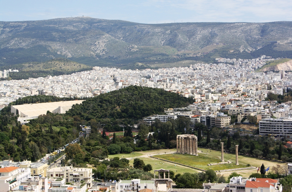 View from the Acropolis, Athens, Greece