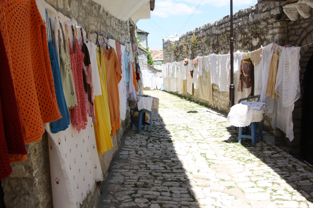 Hand Made Table Cloths, The Citadel, Berati, Albania