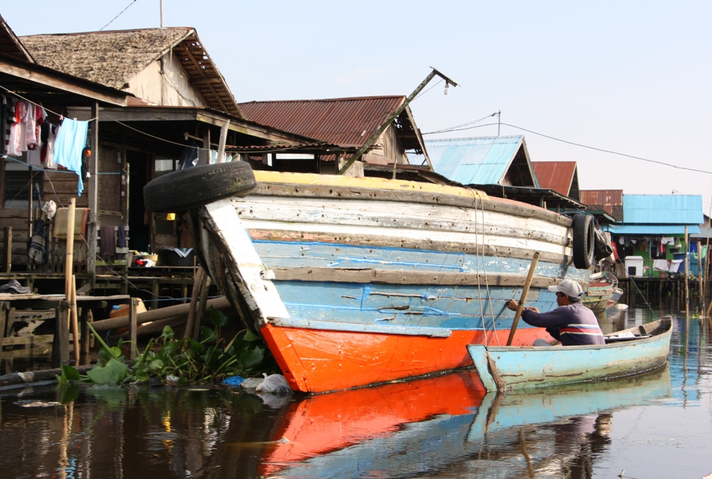 Canals, Banjarmasin, South Kalimantan, Indonesia 