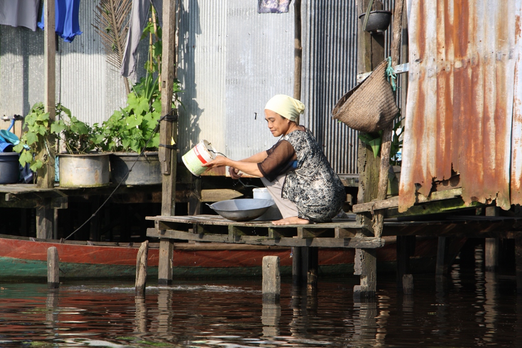 Canals, Banjarmasin, South Kalimantan, Indonesia 