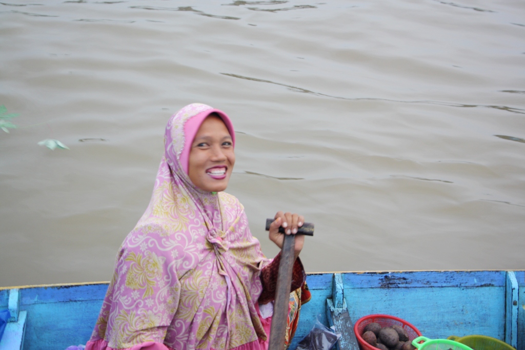 Floating Market, Banjarmasin, Kalimantan, Indonesia 