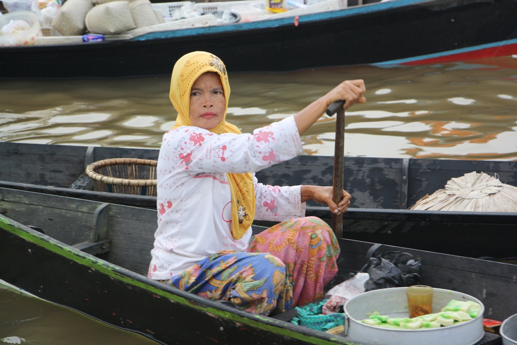 Floating Market, Banjarmasin, Kalimantan, Indonesia 