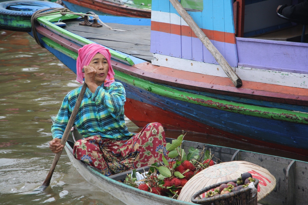 Floating Market, Banjarmasin, Kalimantan, Indonesia 