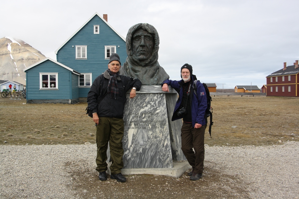 Two friends of Amundsen, Ny-Ålesund, Svalbard