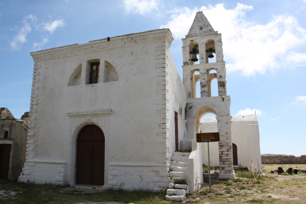 Church, Chora Castle, Kythira Island, Greece