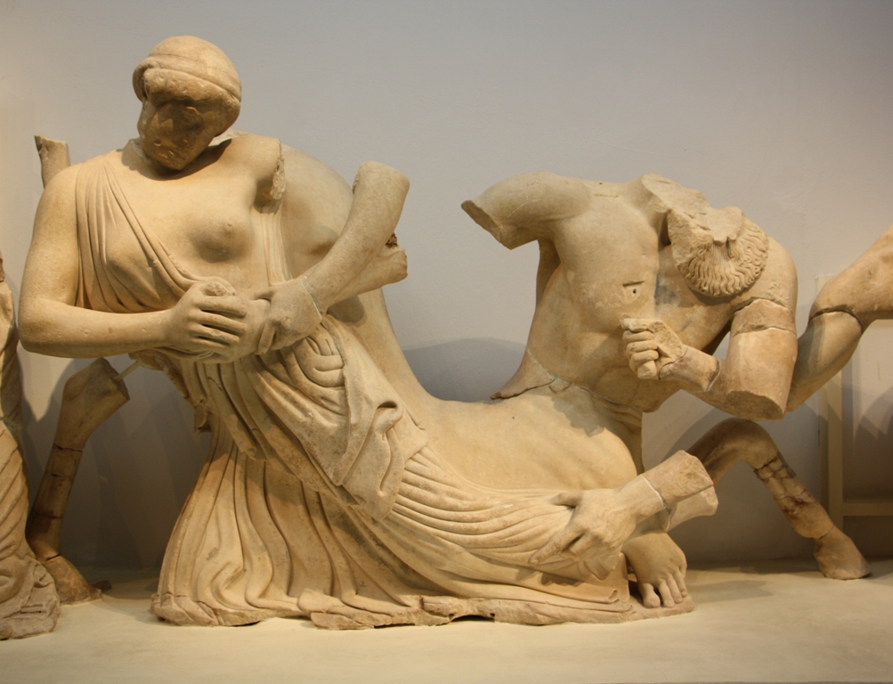 The fight between Centaurs and Lapiths 