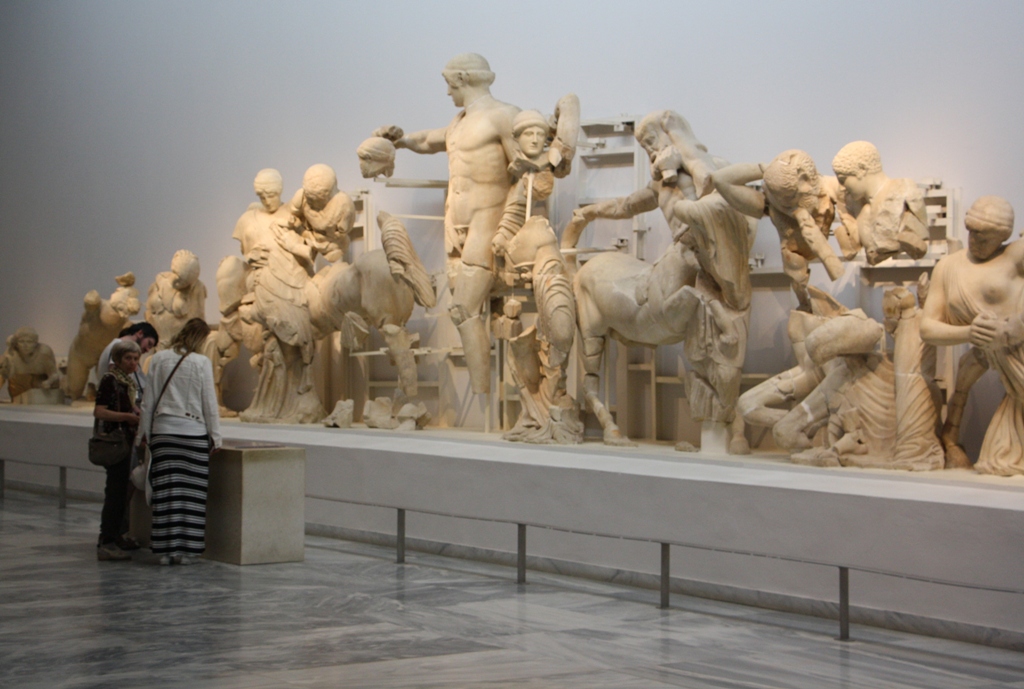 The fight between Centaurs and Lapiths 
