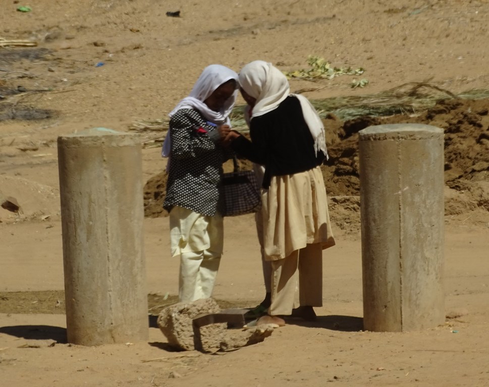 Shy Schoolgirls, El-Kurru, Sudan