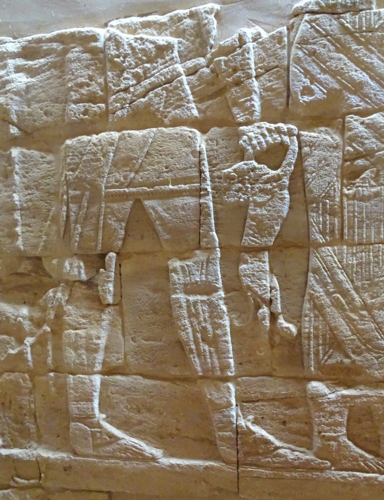 Interior, Lion god Apedemak, Lion Temple, Northern State, Sudan