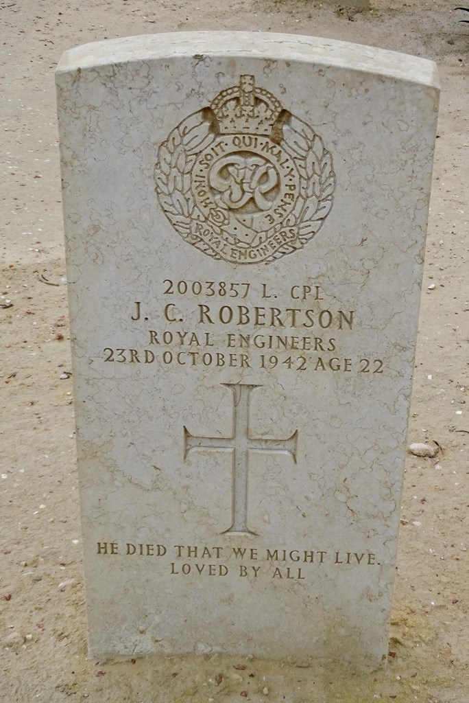 Age 22, El Alamein War Cemetery, Egypt