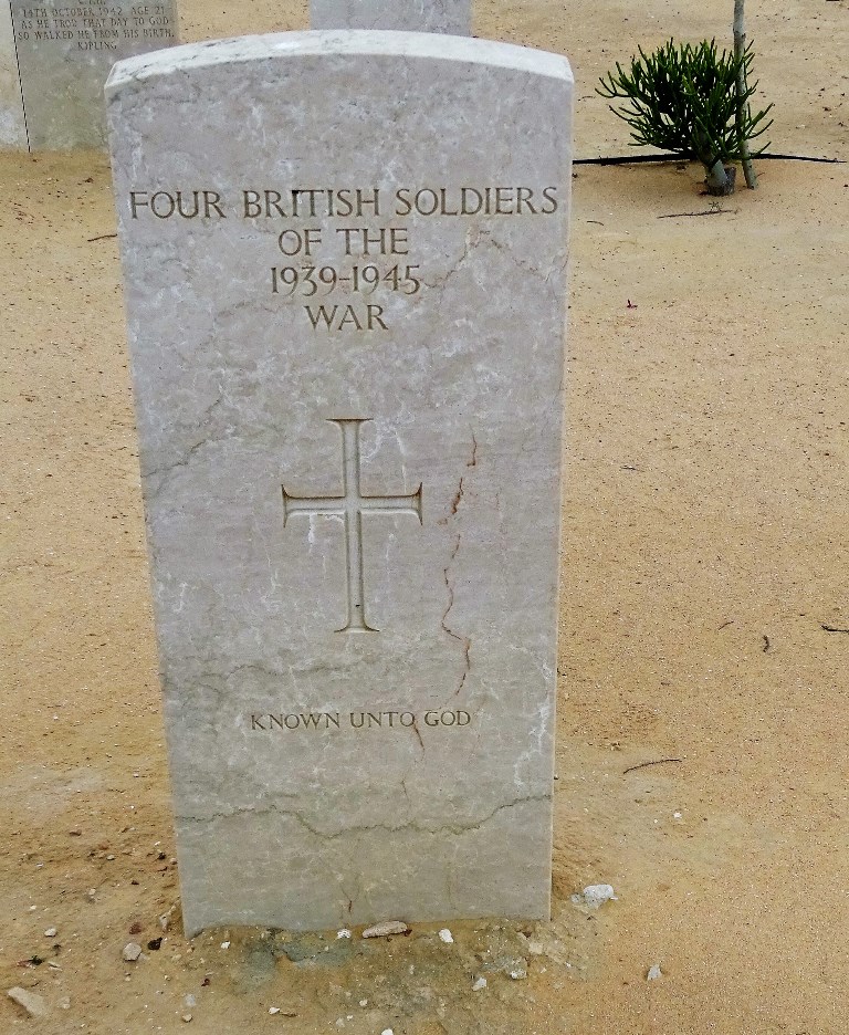 Four Men, "Known To God"  El Alamein War Cemetery, Egypt