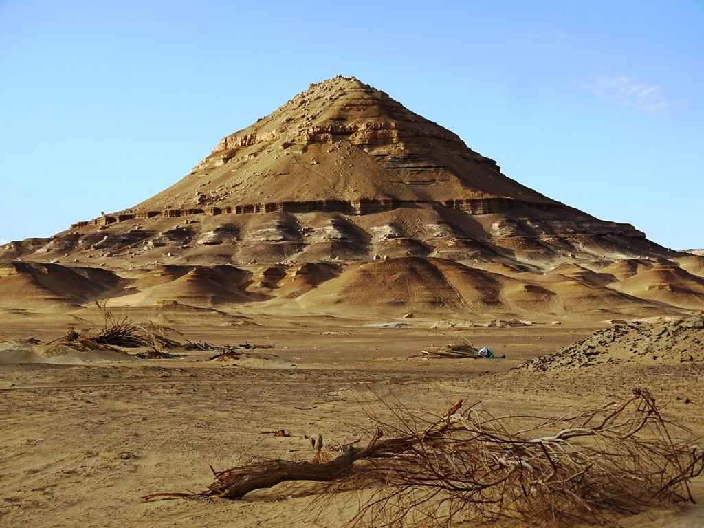 Pyramid Mountain, Bahariya Oasis, Western Desert, Egypt