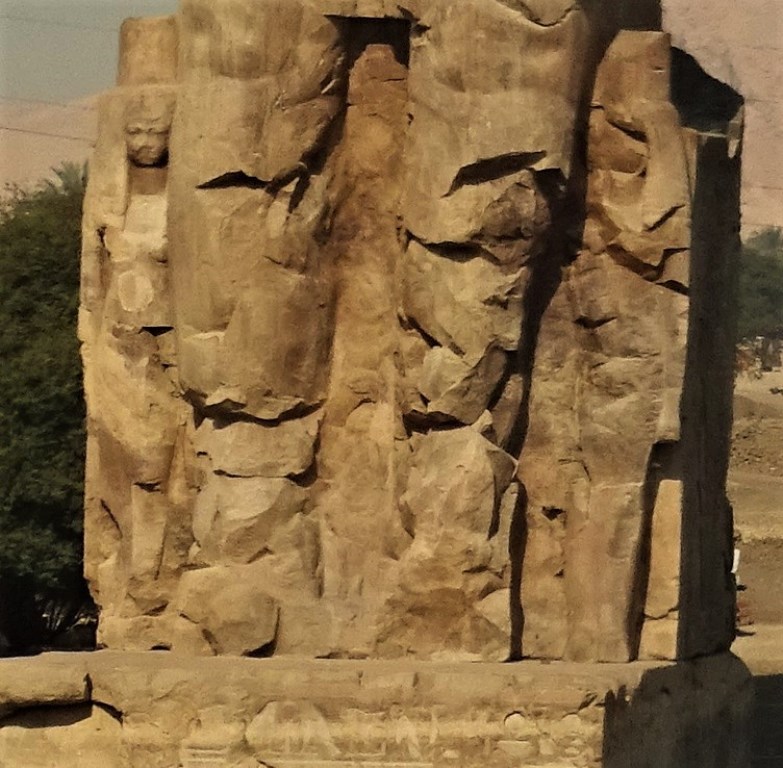 Wife and Mother, Colossi of Memnon, Amenhotep III, Luxor, Egypt