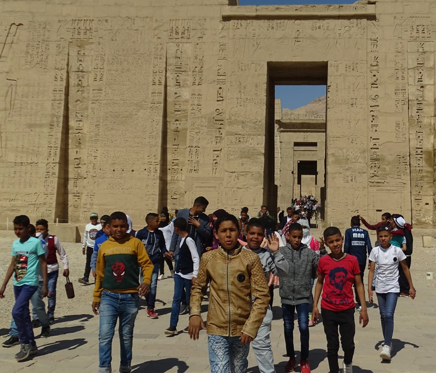 Mortuary Temple of Ramesses III, Medinet Habu, Luxor, Egypt