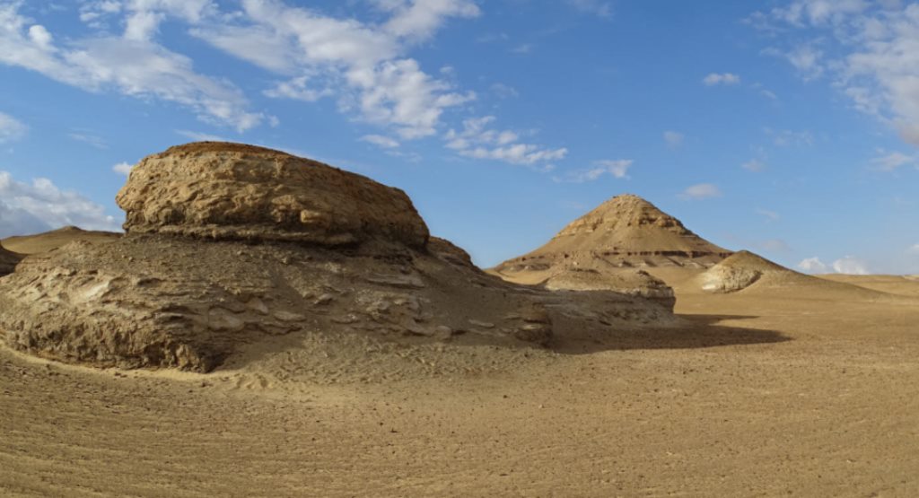 Pyramid Mountain Area, Bahariya Oasis, Western Desert, Egypt