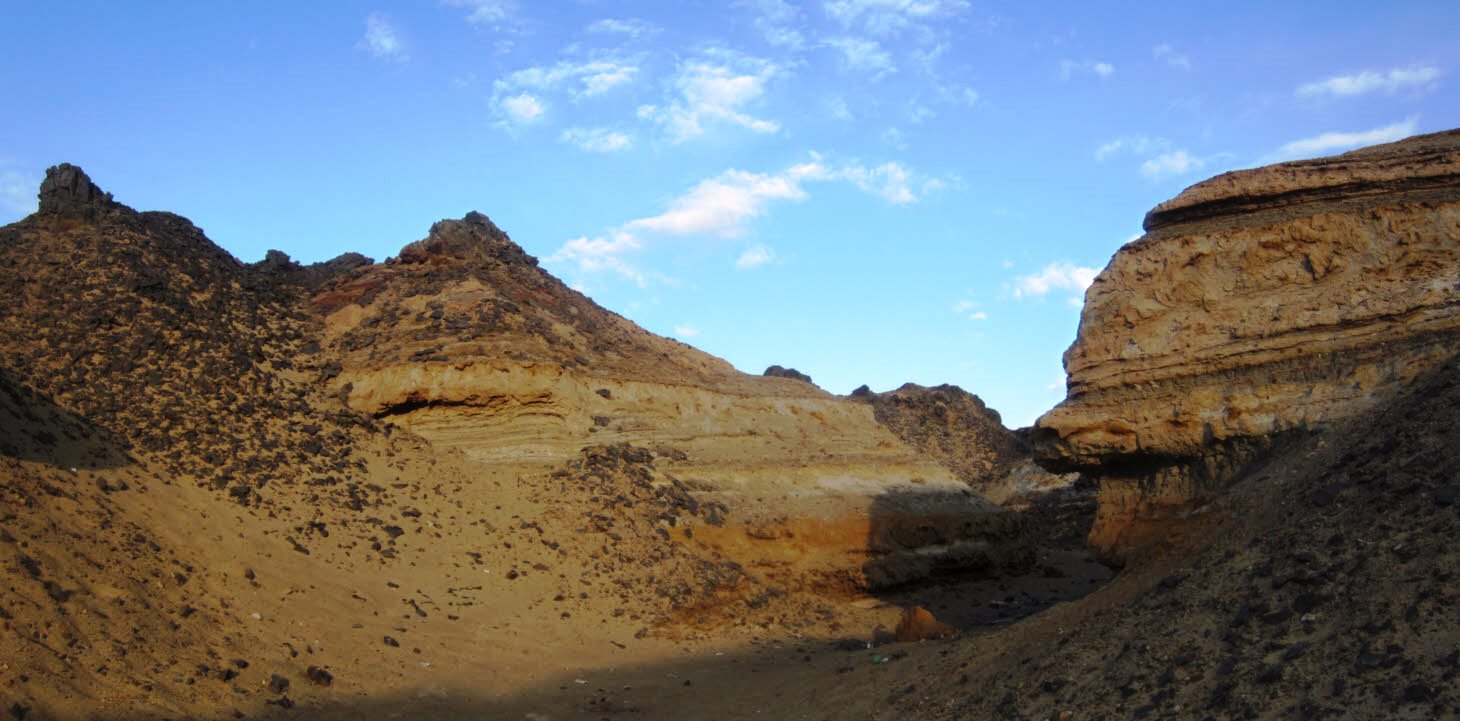 Pyramid Mountain Area, Bahariya Oasis, Western Desert, Egypt