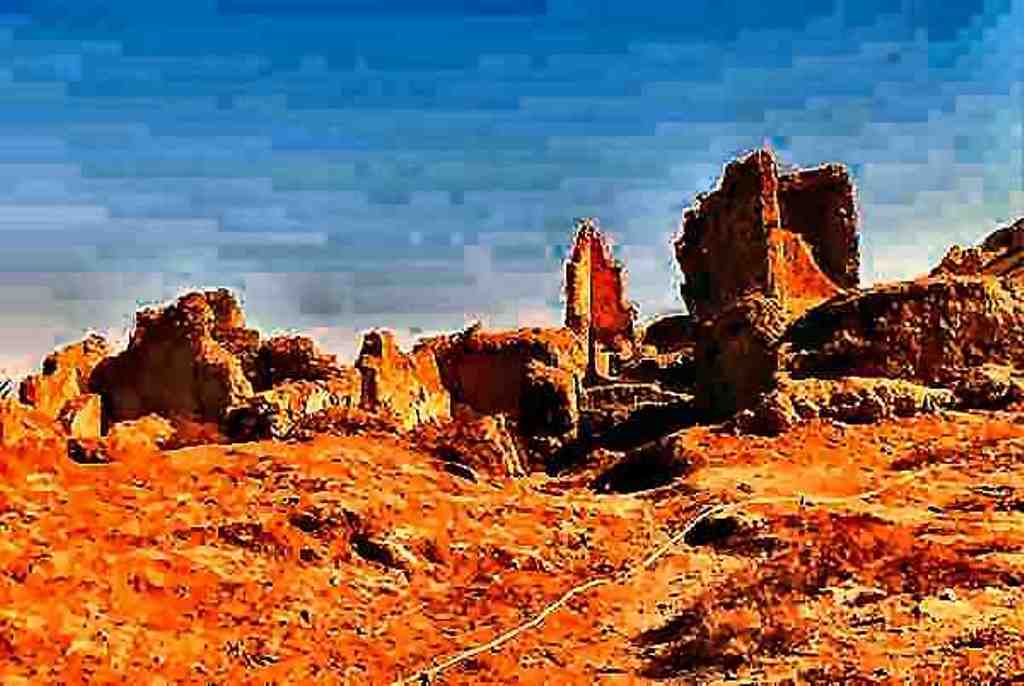 Mountain of the Dead, Siwa Oasis, Western Desert, Egypt
