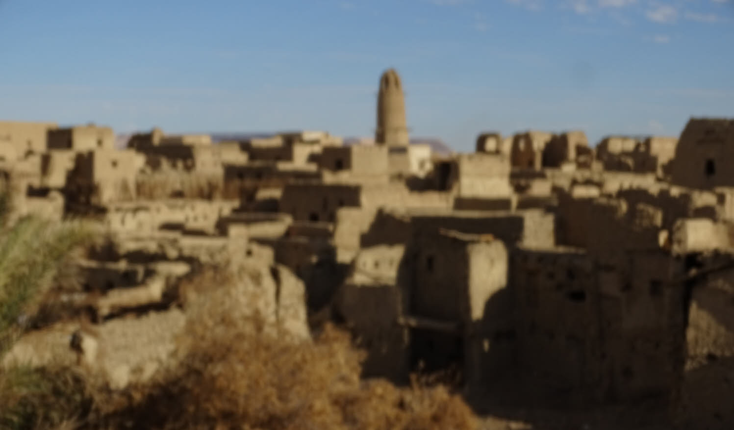 (Out of Focus) Qasr Dakhla, Medieval Town, Western Desert, Egypt