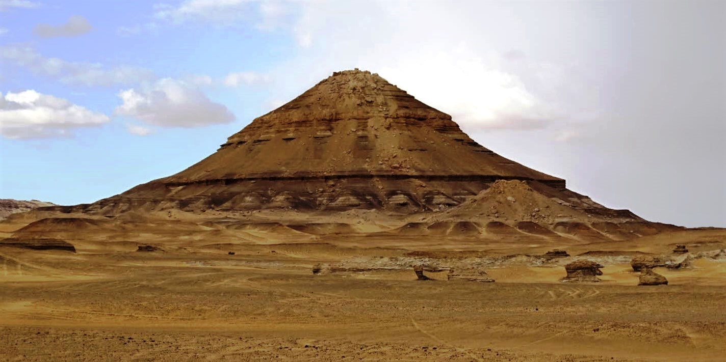 Pyramid Mountain, Bahariya Oasis, Western Desert, Egypt