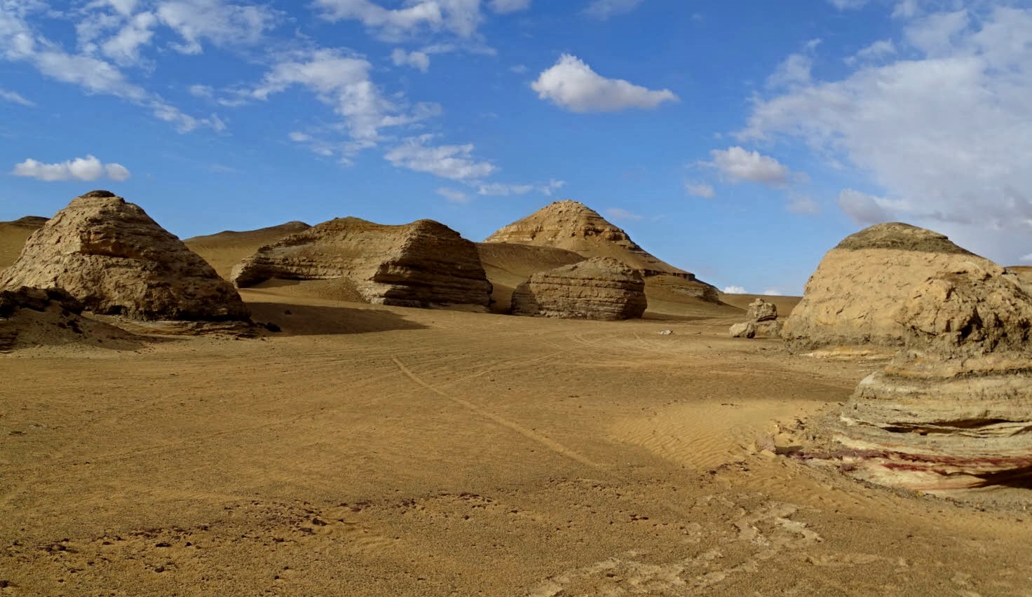Pyramid Mountain Area, Bahariya Oasis, Western Desert, Egypt