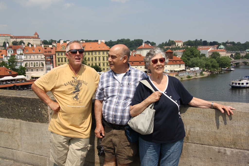 Ofer, Jim, Myriam, Prague, Czech Republic 